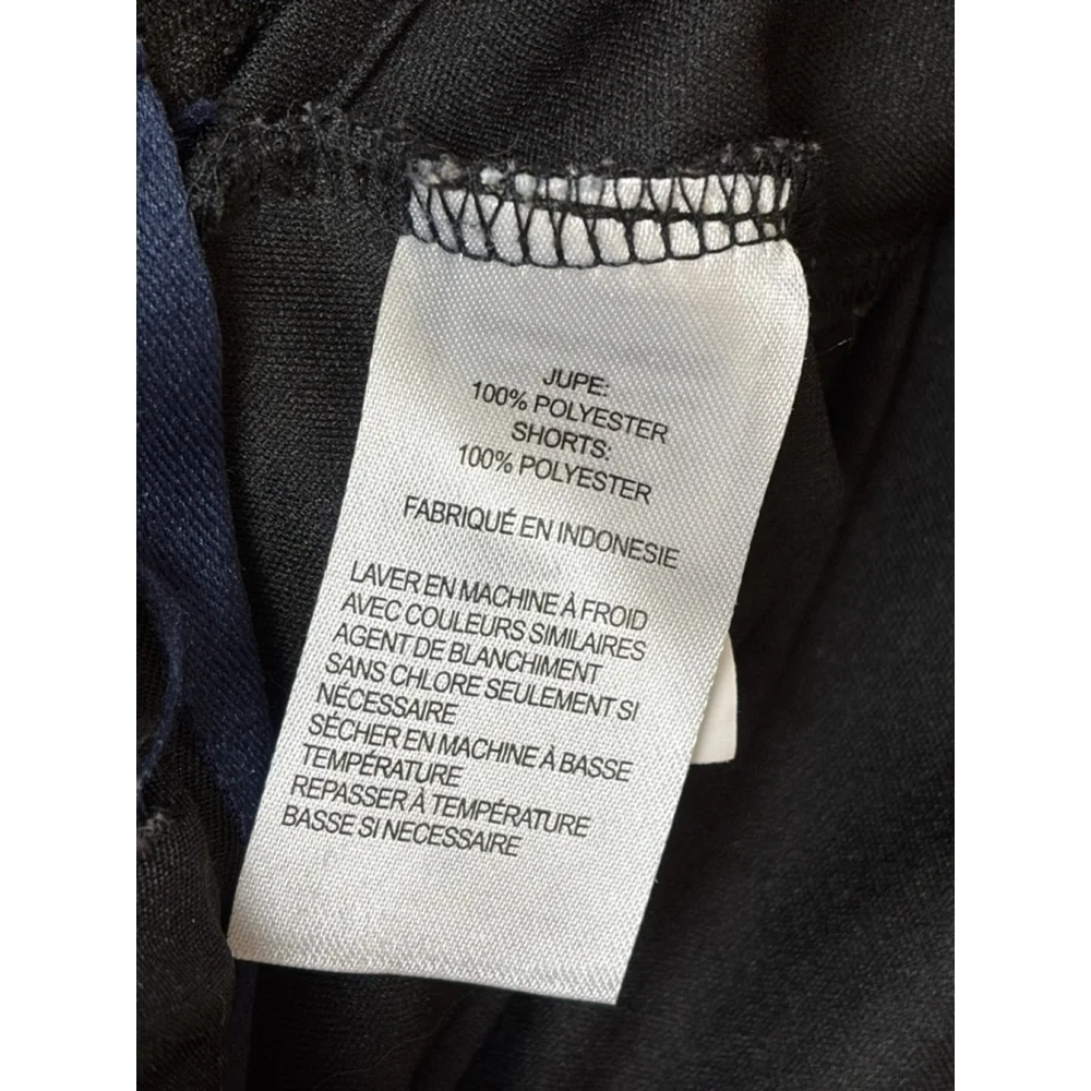 French Toast Girls Size 18 Black Knife-Pleated Two-Tab 1/4 Zip Uniform Skort